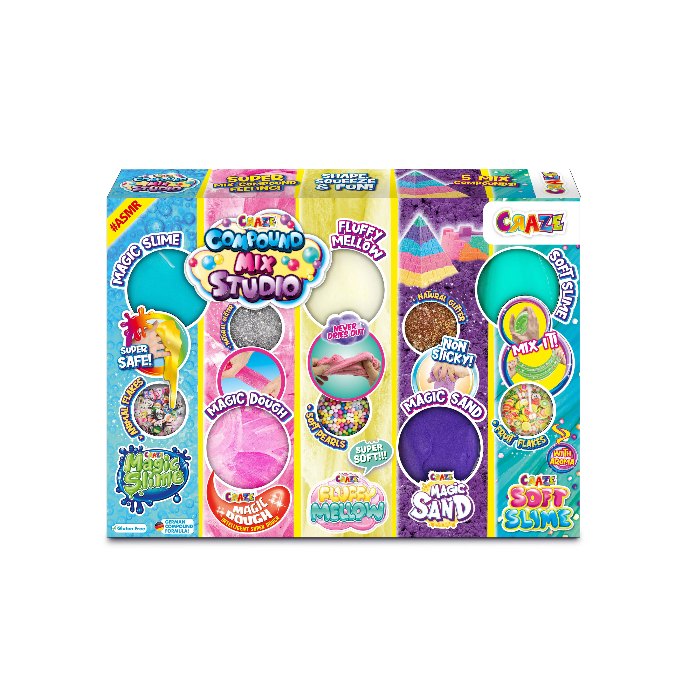 Mix Compound Fun Studio – Slime, Kinetic Sand & Dough Set for Kids