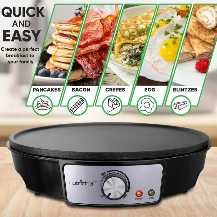 Electric Crepe Maker / Griddle Nutrichef