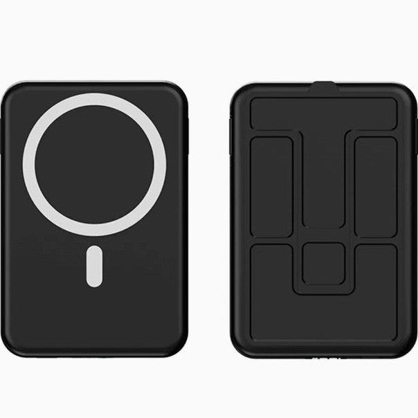 ZKD-01 10000mAh Portable Magnetic Wireless Power Bank with Built-in Cables & Stand