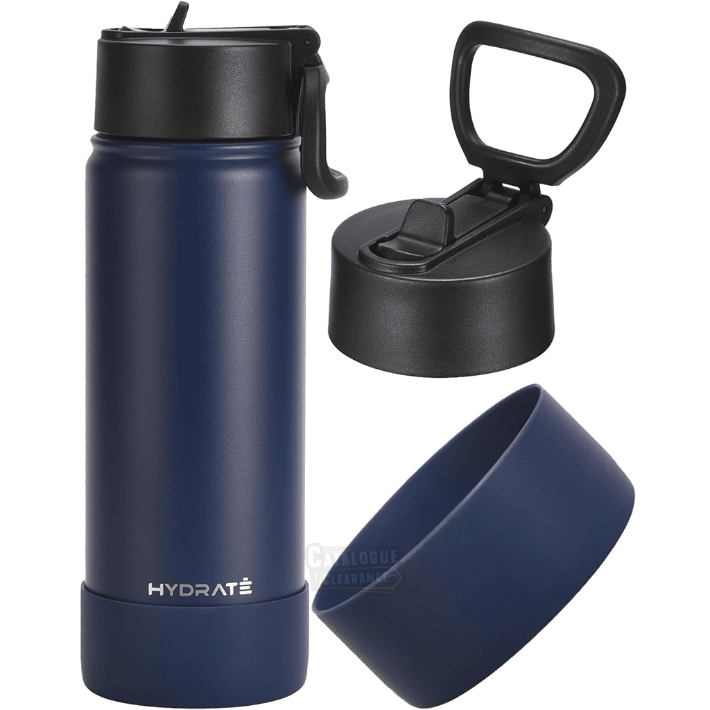 HYDRATE Insulated Stainless Water Bottle with Straw