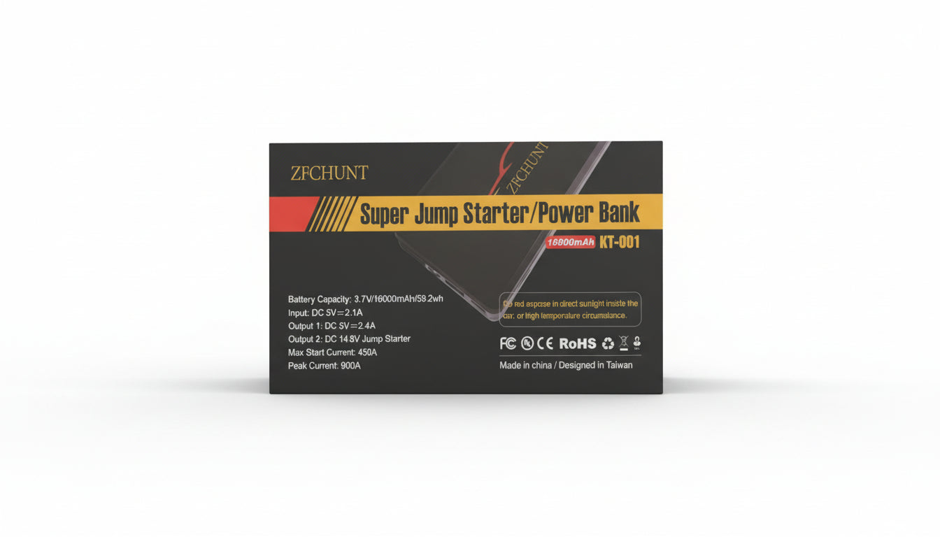 ZFCHUNT Super Jump Starter/Power Bank