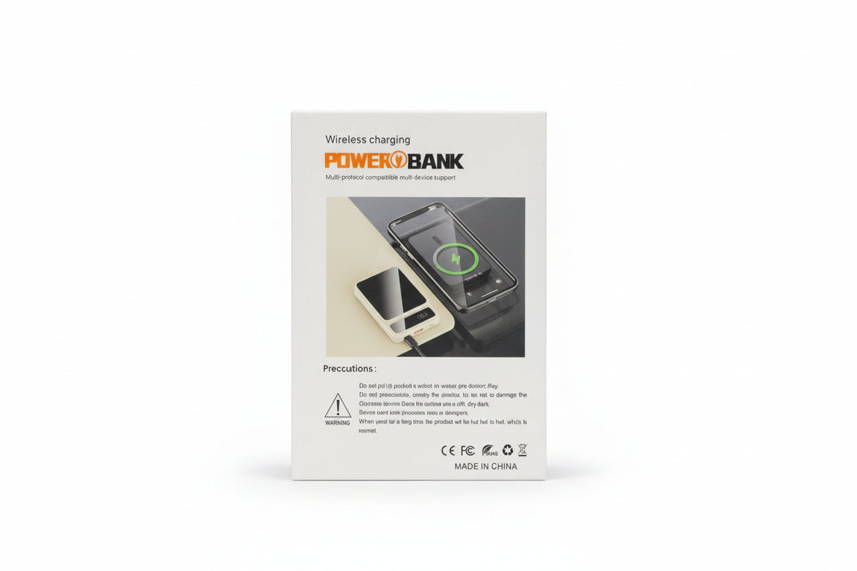 Magnetic Wireless Charging Power Bank – Multi-Device Portable Charger