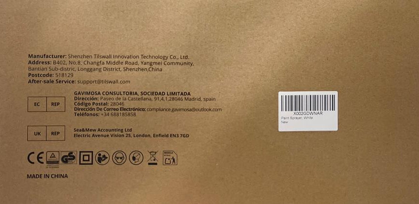 Tilswall HVLP Floor Based Spray Gun – Model TILSWALL W201