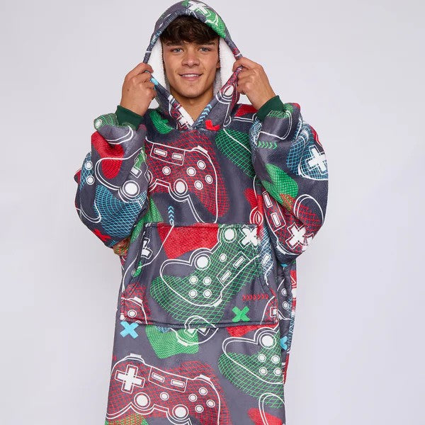 Hug & Snug Festive Adult Hoodies – Warm, Oversized Christmas Hooded Blanket