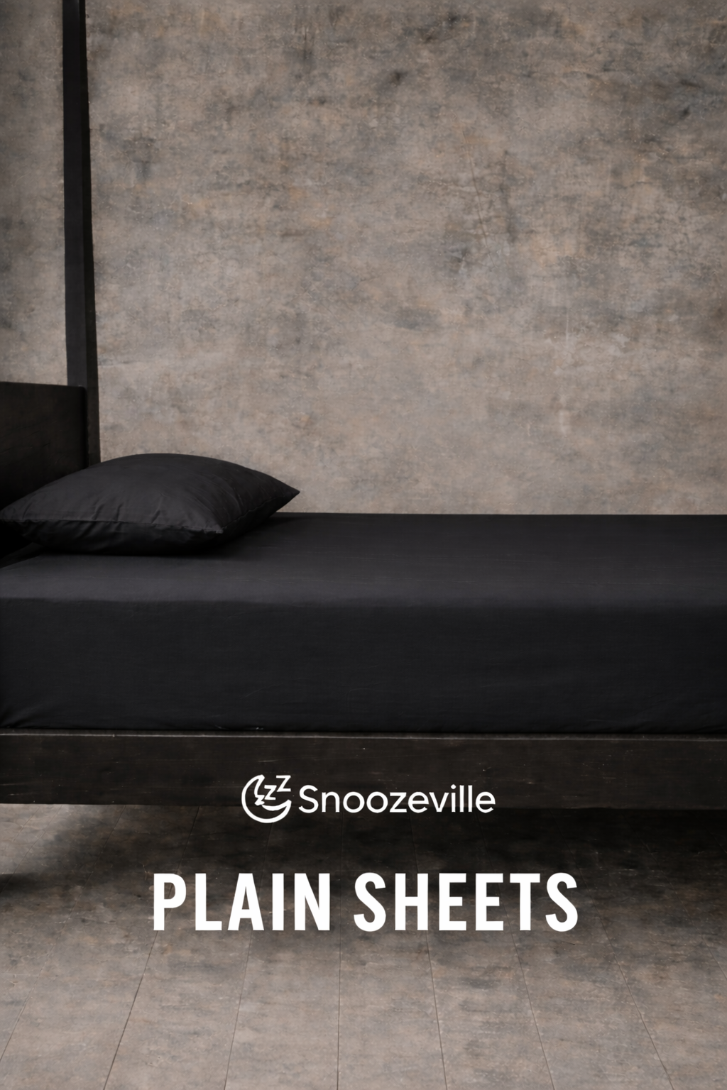 Snoozeville Plain Fitted Sheet – Polycotton Bedding Sheet (Single / Double / King) – Multi-Colour
