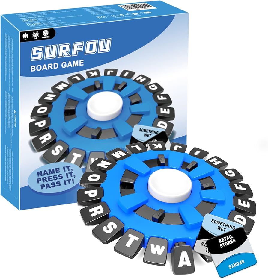 SURFOU Word Guessing Board Game – Fast-Paced Family Party Game
