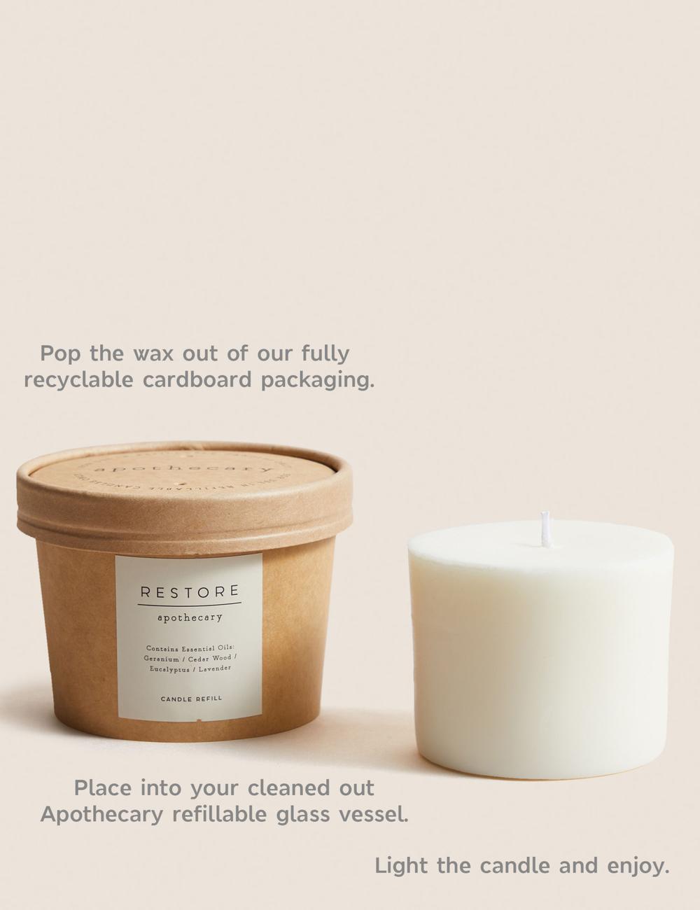 High Street Restore Scented Candle Refill – Essential Oil Wax Refill for Refillable Candle Vessels