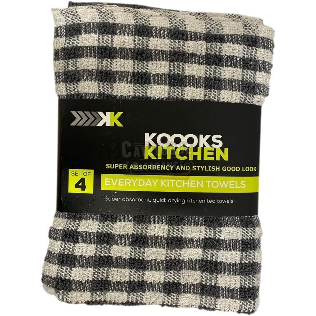 Soft and Absorbent Kitchen Terry Tea Towels Sets Cleaning Drying Jumbo Size Dish Cloths Bar Towels