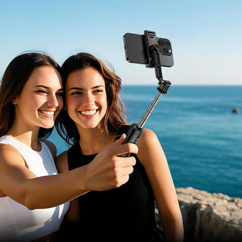 Borofone BY14 Graceful Bluetooth Selfie Stick with Tripod & Remote – Black