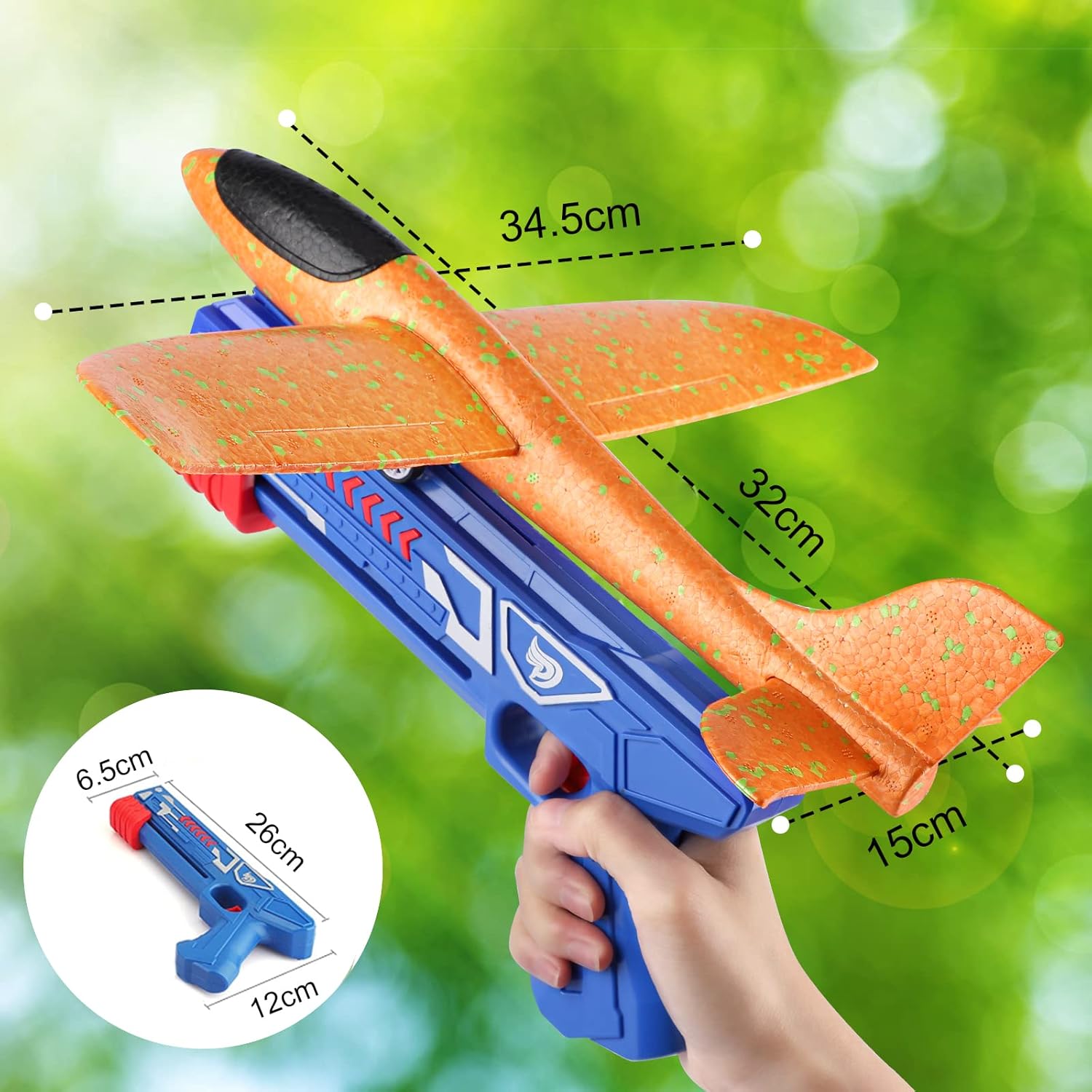 Catapult Glider Gun Foam Plane Launcher Toy (3+ Years)