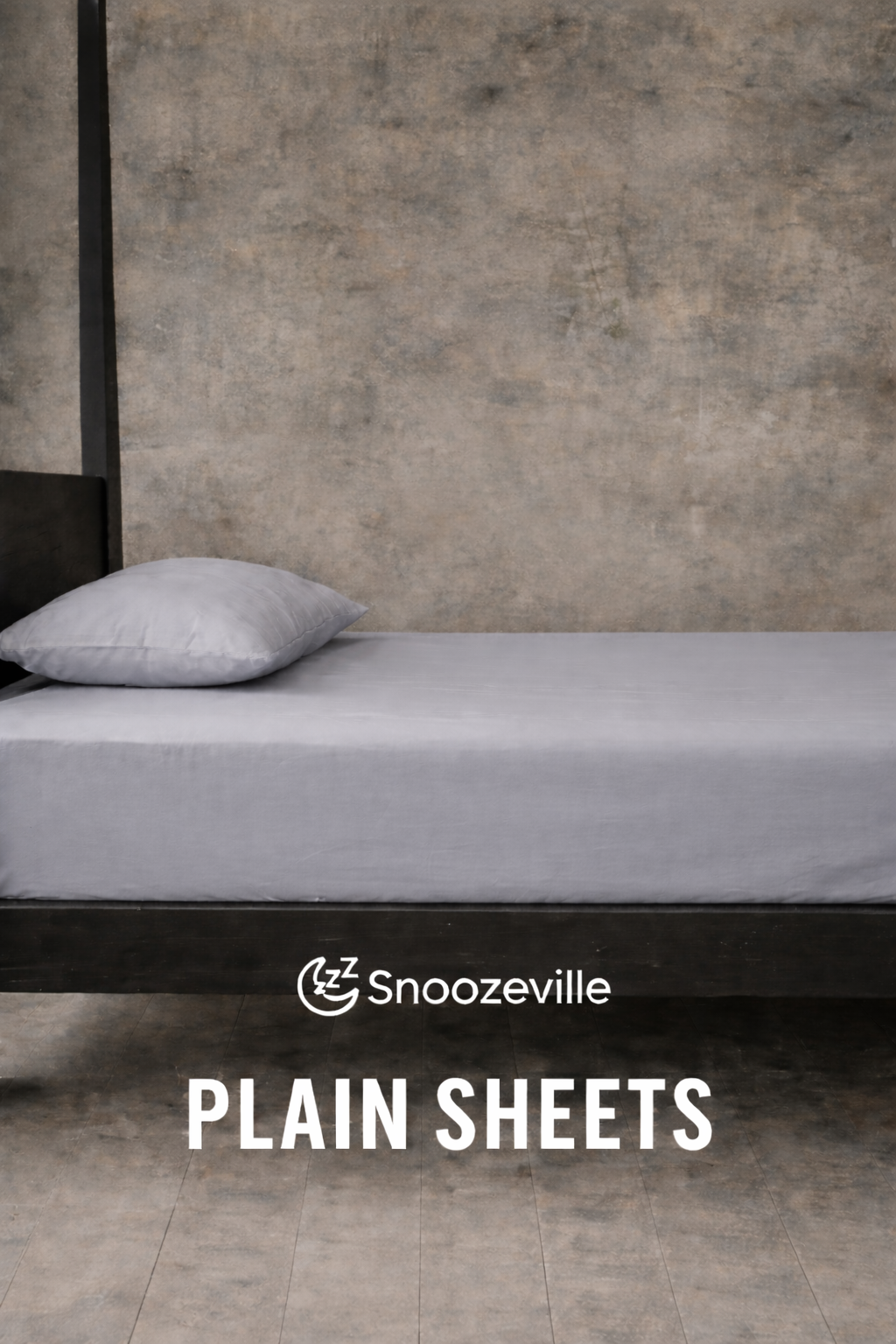 Snoozeville Plain Fitted Sheet – Polycotton Bedding Sheet (Single / Double / King) – Multi-Colour