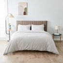 GC GAVENO CAVAILIA 3Pcs Soft Microfiber White Polka Dots Bedding Set - Super King Duvet Cover with Pillow Cases