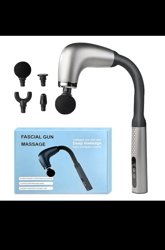 Fascial Gun – 9 Speed Massager with 4 Heads (Type-C Charging)