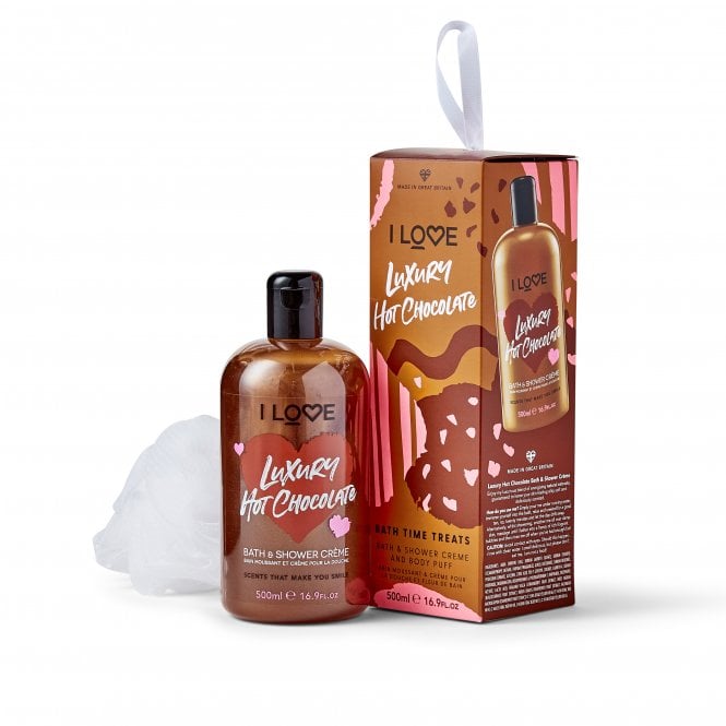 I Love Bath Time Treat Luxury Hot Chocolate – Moisturising Bath & Shower Cream Set