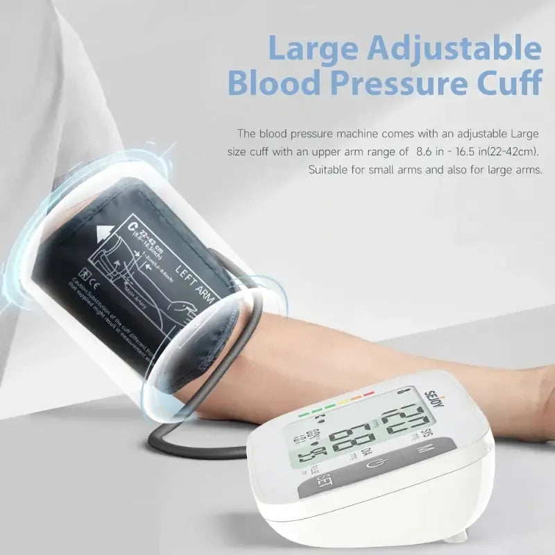 DBP-1359 Upper Arm Blood Pressure Monitor – Automatic Digital Pressure Tracker with LCD Display & 90 Memory Readings