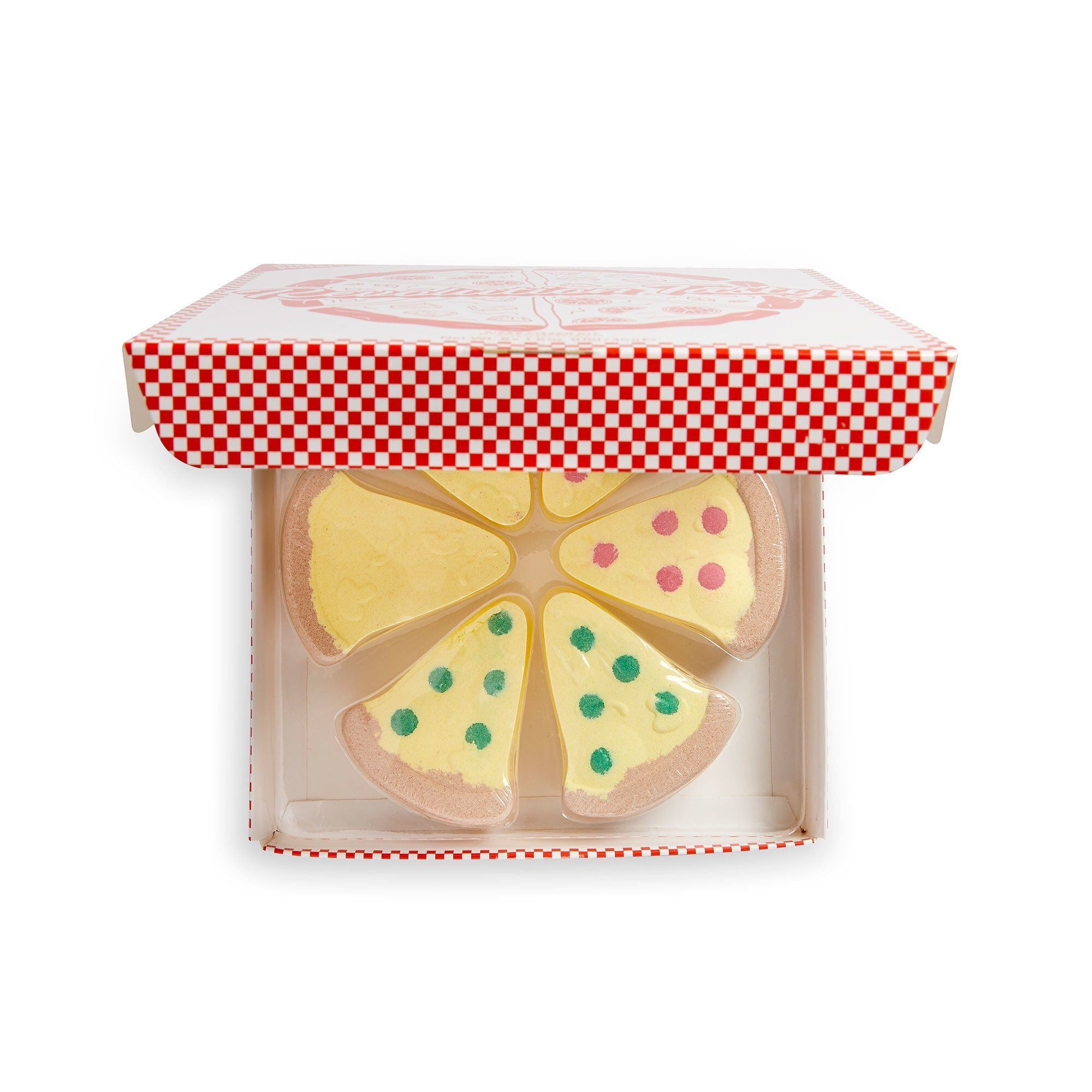 I Heart Revolution Tasty Pizza Bath Fizzer Kit – 6 Slice Vegan Bath Bomb Set