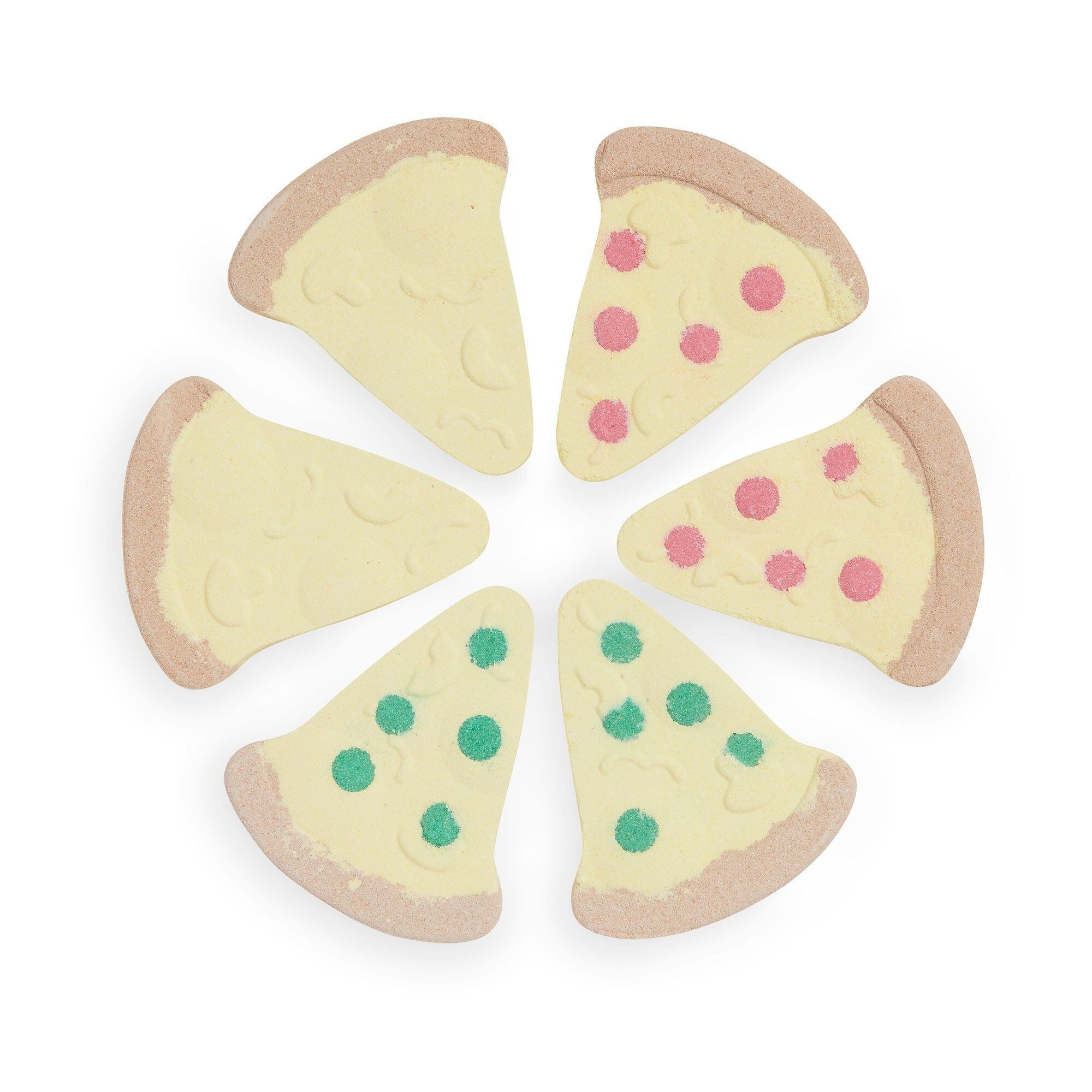 I Heart Revolution Tasty Pizza Bath Fizzer Kit – 6 Slice Vegan Bath Bomb Set