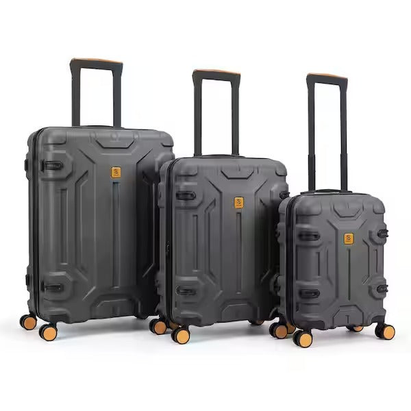 3 Piece Unbreakable Hard Shell Luggage Set – 20", 26" & 30" Spinner Suitcases