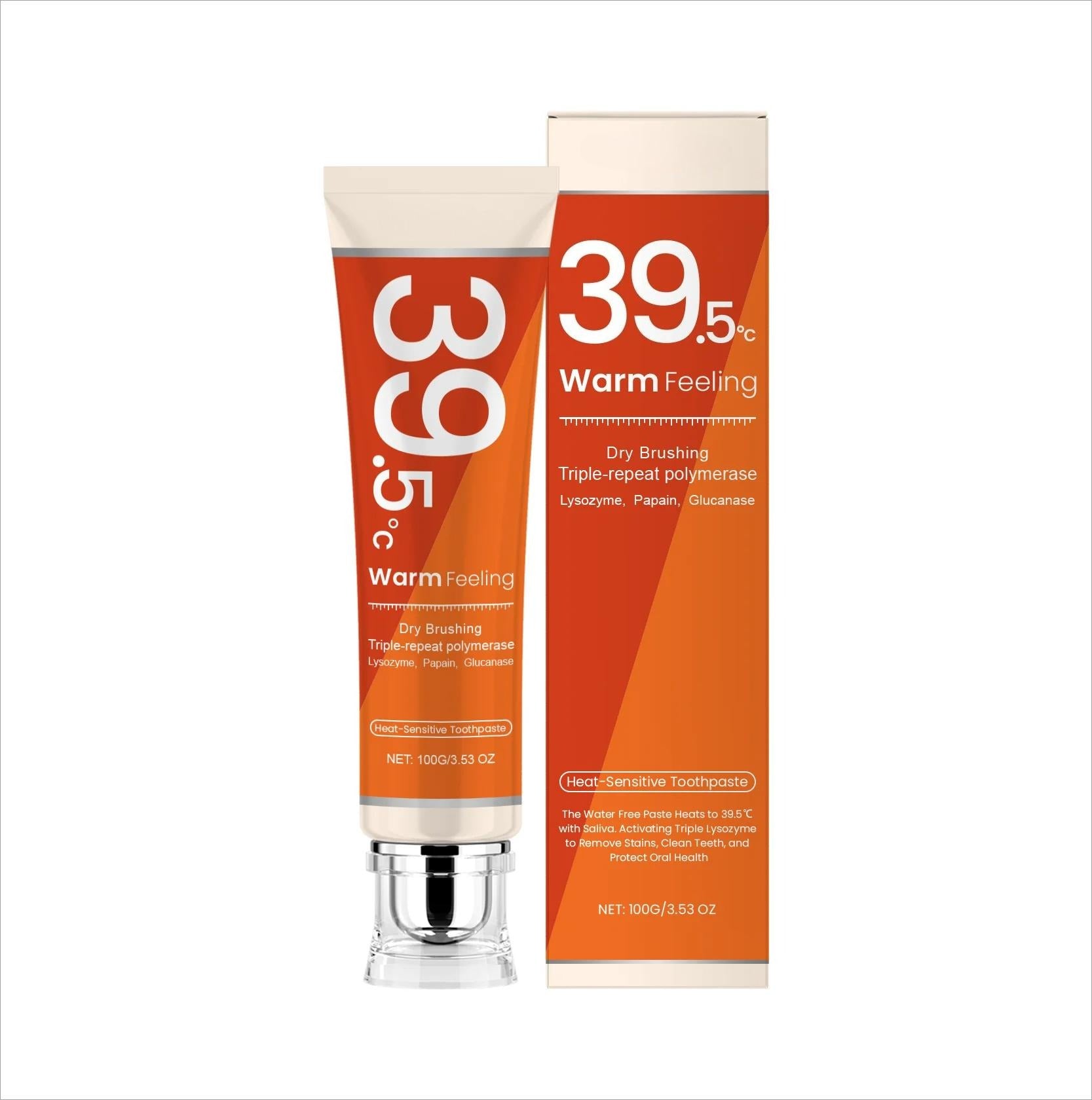 AstraGlow 39.5°C Warm Toothpaste – Whitening, Plaque Removal & Fresh Breath Care