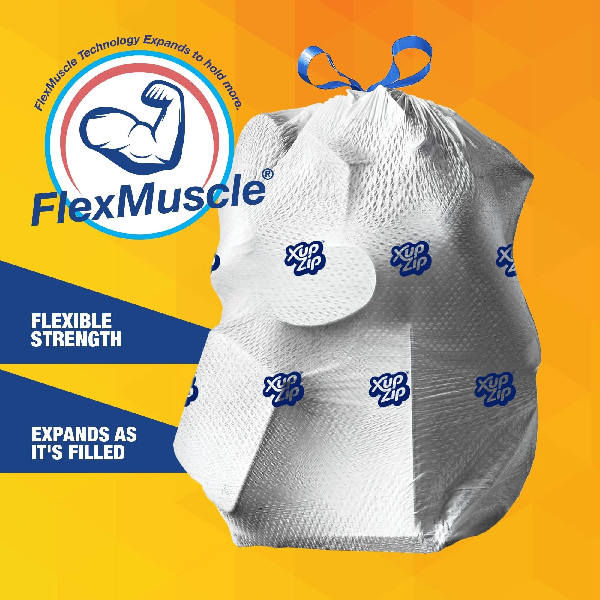 XupZip Drawstring Bin Bags – Strong Leakproof Trash Bags (30L  Available)