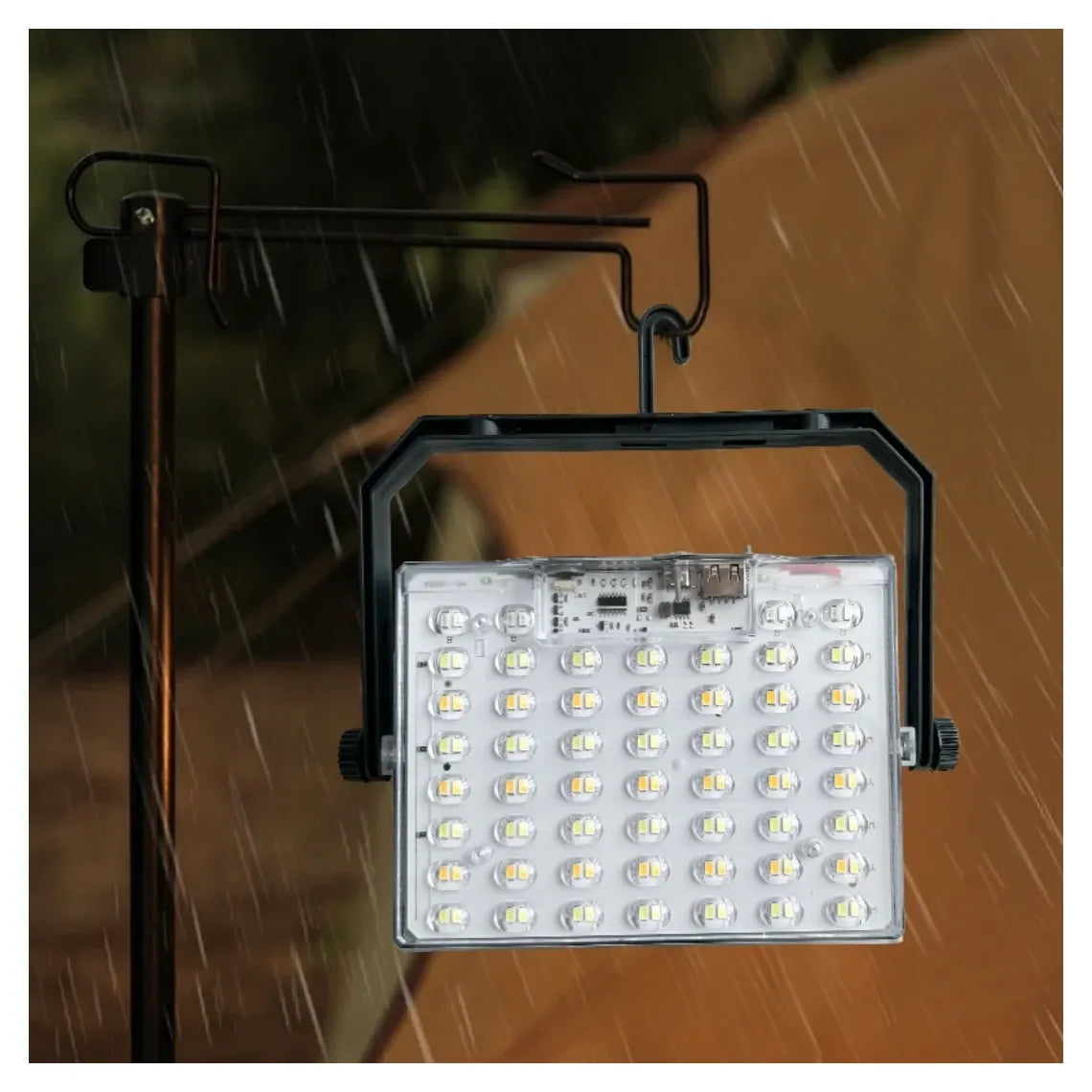Solar Powered Waterproof Floodlight – LED Outdoor Light with USB Emergency Charging