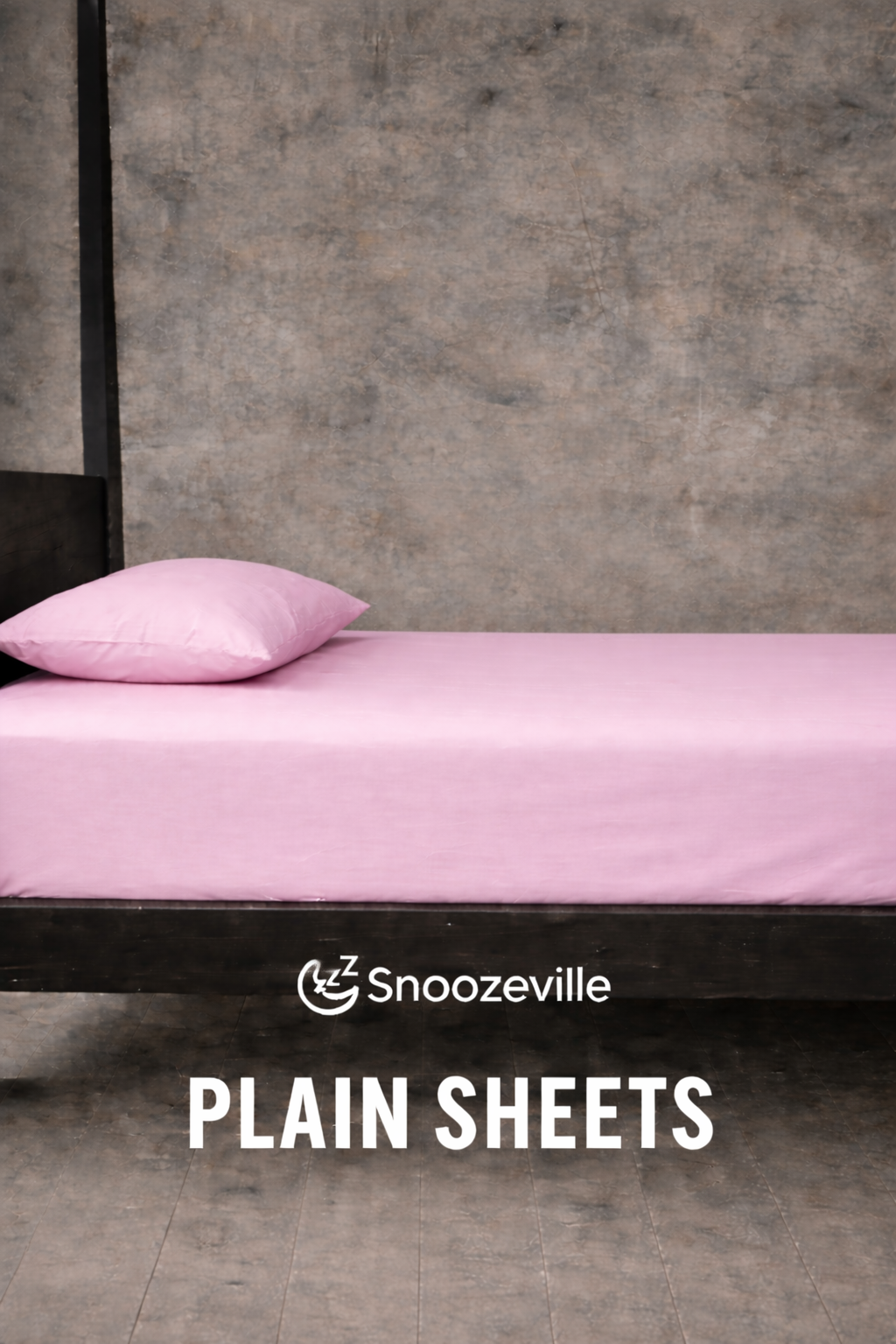Snoozeville Plain Fitted Sheet – Polycotton Bedding Sheet (Single / Double / King) – Multi-Colour