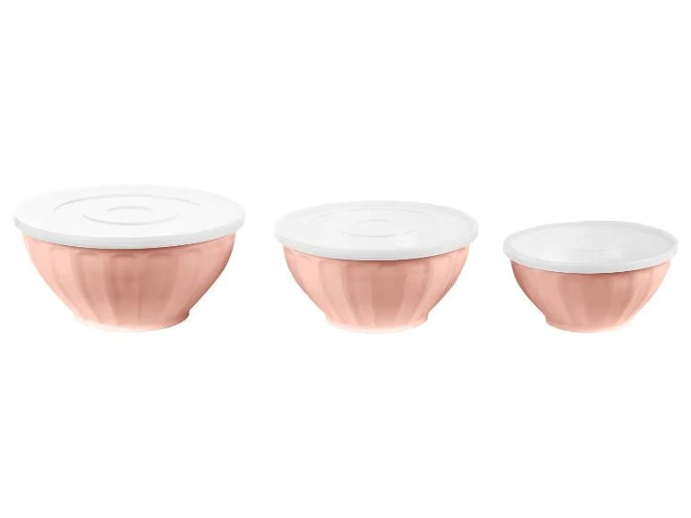 Livarno  home Pack of 3 Pink  sizes 22.7cm,19.5cm & 25.7cm