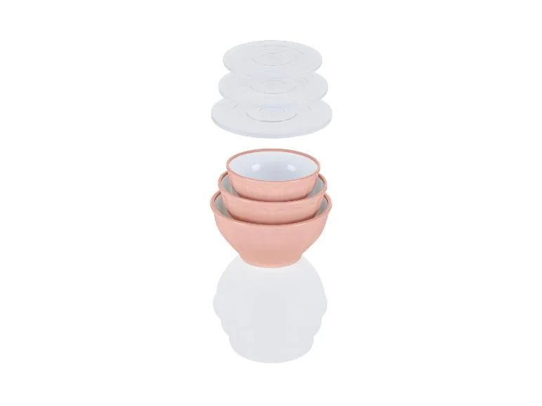 Livarno  home Pack of 3 Pink  sizes 22.7cm,19.5cm & 25.7cm