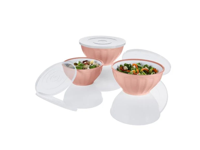 Livarno  home Pack of 3 Pink  sizes 22.7cm,19.5cm & 25.7cm