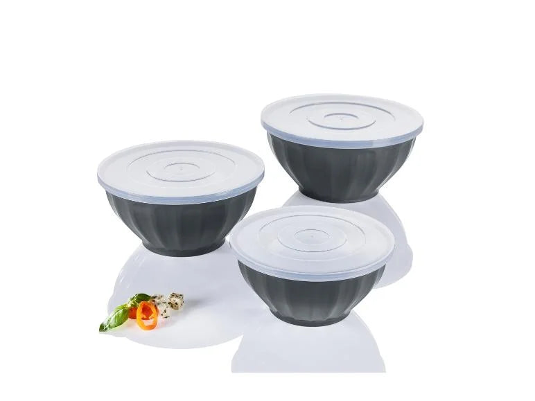 LIVARNO home  Bowl set of 3 Grey
