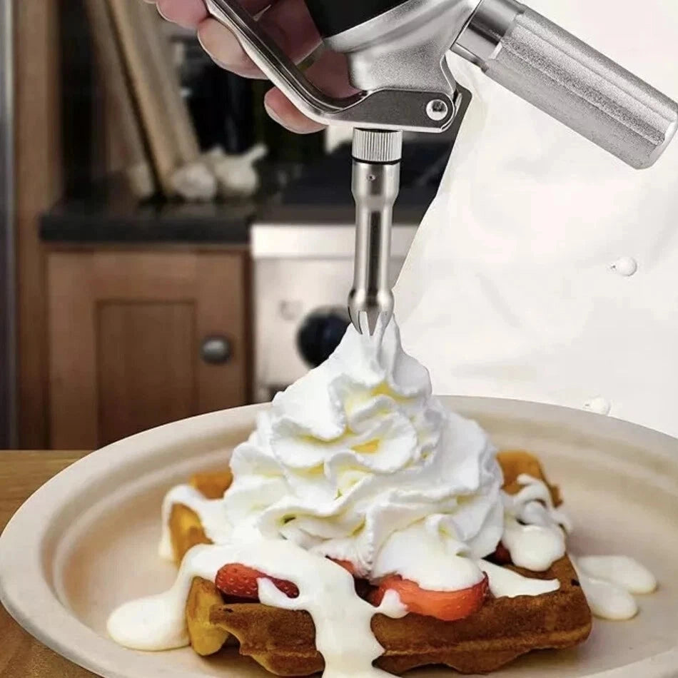 FineDine 500ml Professional Cream Whipper – Durable Metal Whipped Cream Dispenser