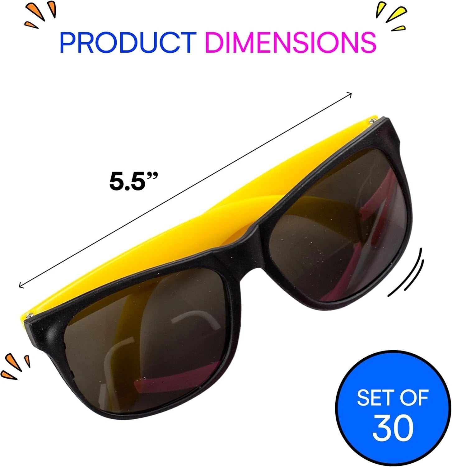 Bulk Deal: Neon Kids Sunglasses with UV Protection – 300 Pieces per Carton for £150 (30 per Box, Assorted Colours)