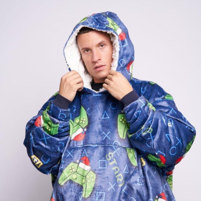 Hug & Snug Festive Adult Hoodies – Warm, Oversized Christmas Hooded Blanket