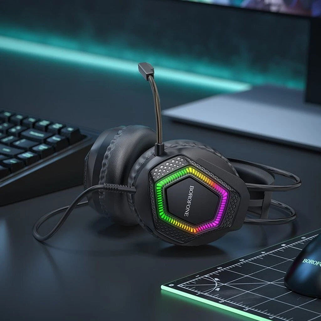 BOROFONE BO105 Thunder Over-Ear Gaming Headphones – Brand New Stereo Sound