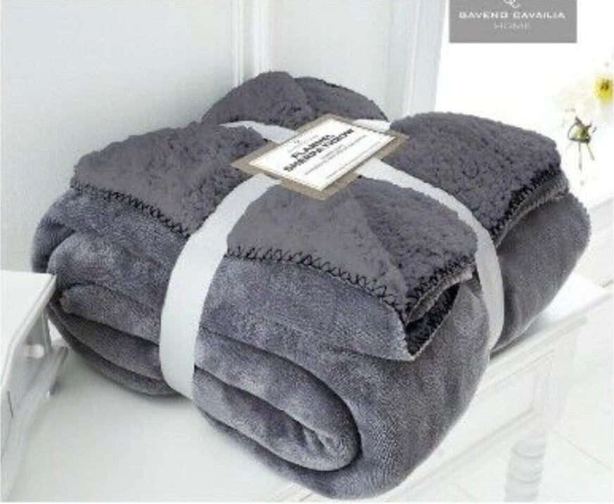 Gaveno Cavailia Flannel Sherpa Throw – Blush  – 200 × 240 cm 150-200
