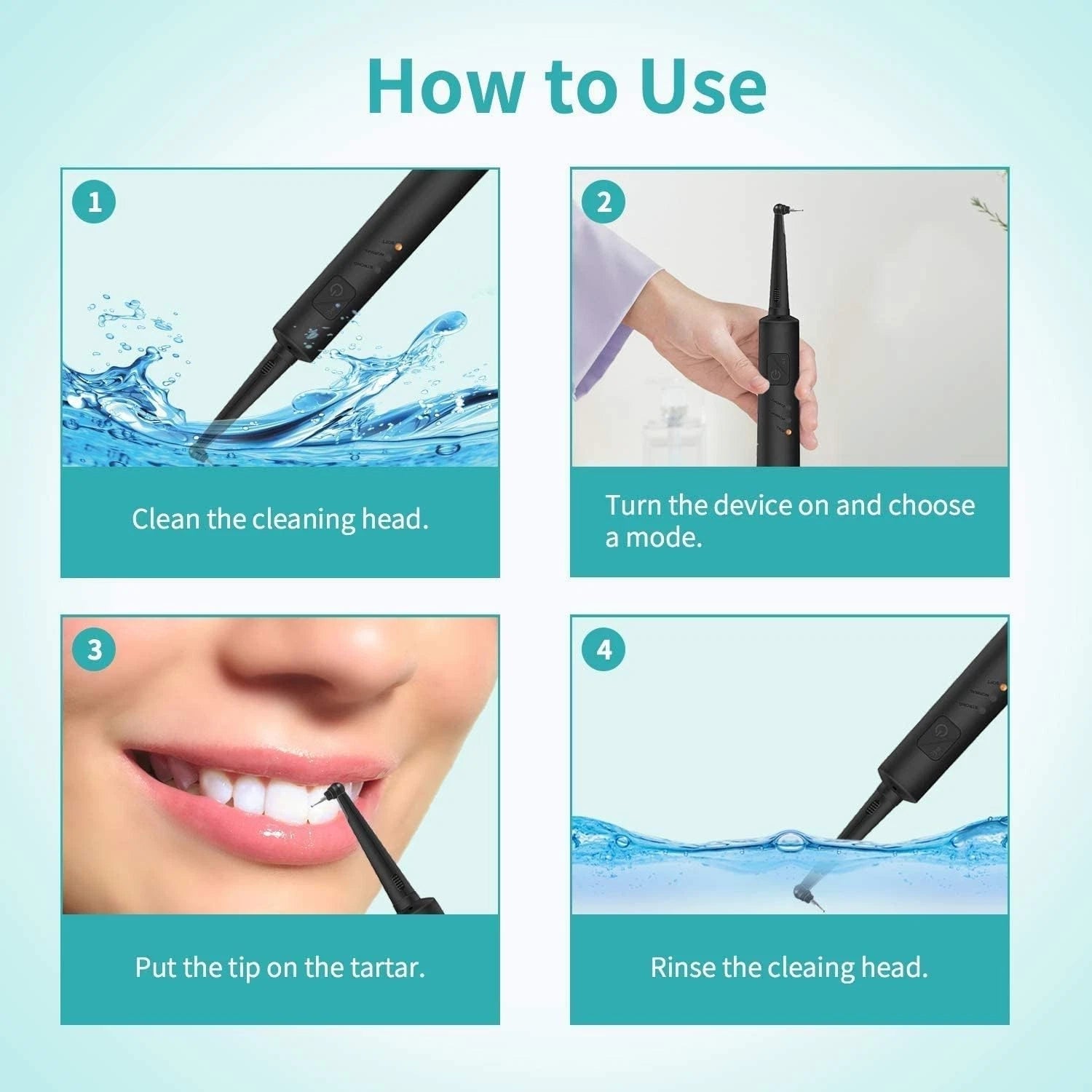 Electric Teeth Cleaner - Dental Tool with LED Screen