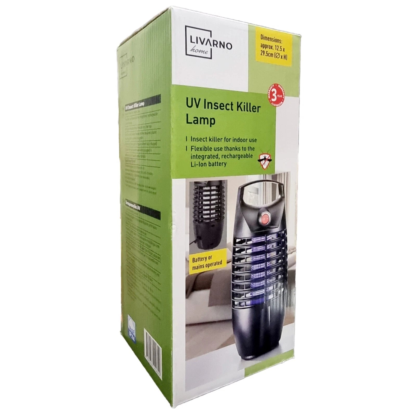 LIVARNO Home UV Insect Killer Lamp – Rechargeable Indoor Bug Zapper