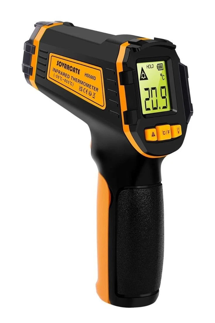 SOVERCATE Infrared Thermometer Digital Temperature Gun High Low Range
