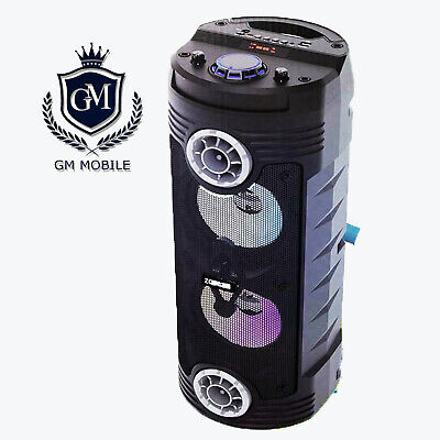 Portable Bluetooth Party Speaker ZQS6208 – 4500mAh, Mic, Remote, LED, TWS, FM Radio