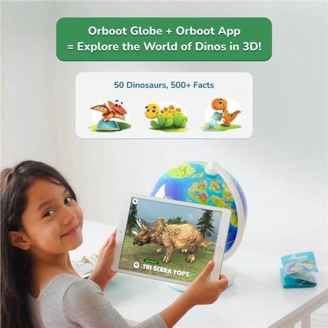 Orboot World of Dinos – Interactive Dinosaur Globe Toy with App