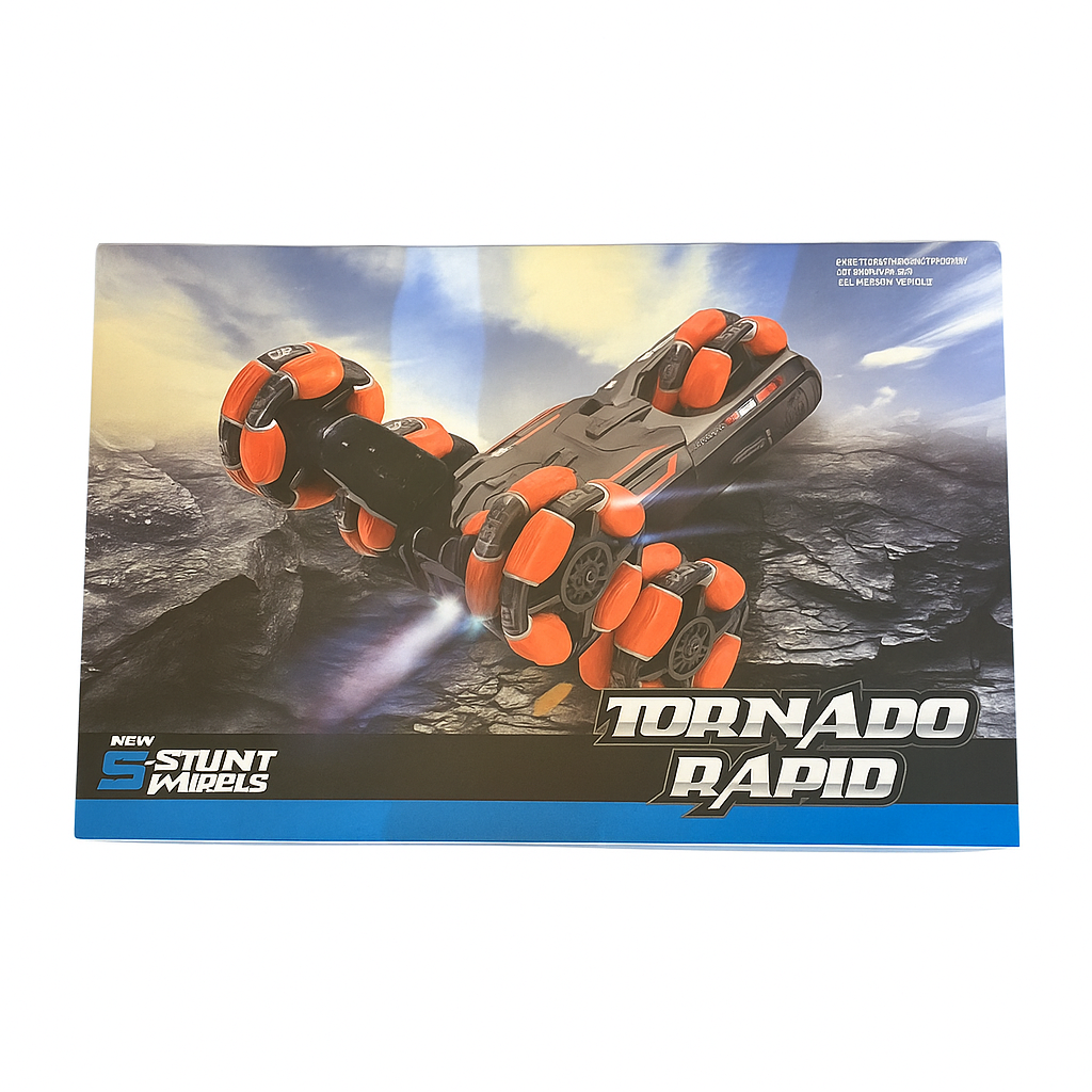 Tornado Rapid Remote Control Car – 360° Spinning Stunt Vehicle with Smoke Effect