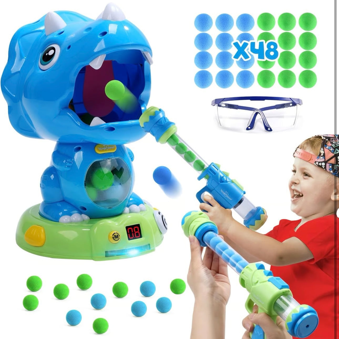Dinosaur Shooting Toy with Sound – Interactive Target Game (Ages 6+)