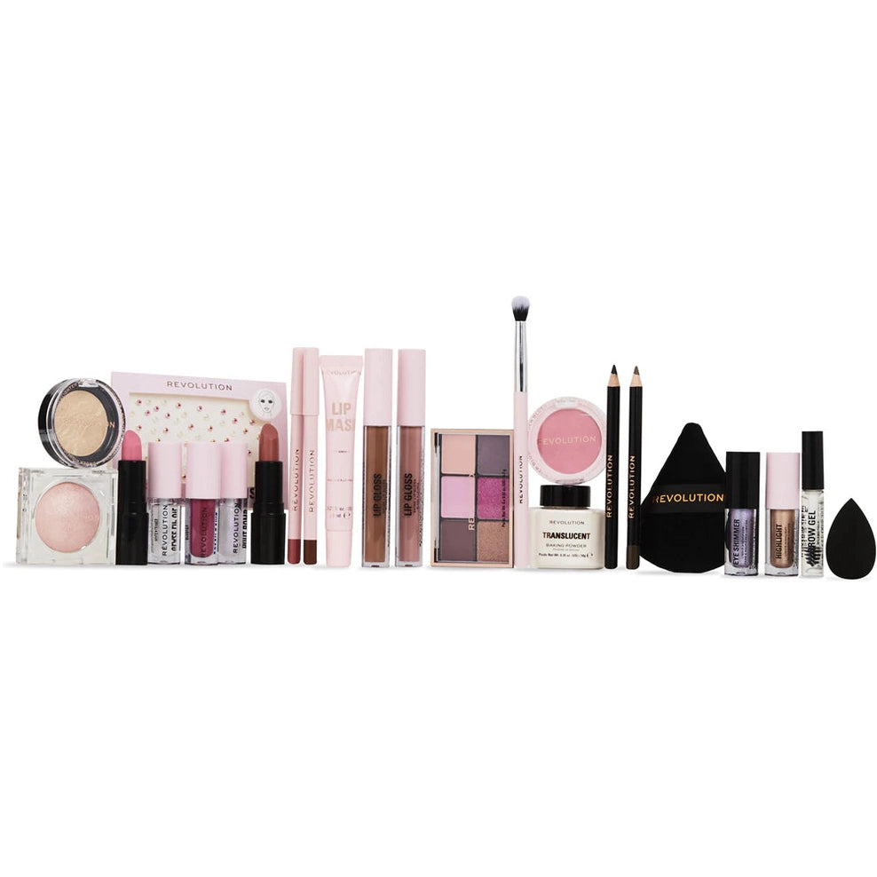 Revolution Advent Calendar (CALENDRIER DE LAVALENT ) 24-Piece Vegan Beauty Gift Set